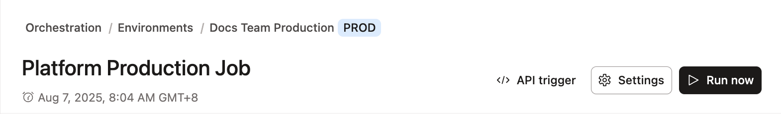 Run the jobs Run the jobs